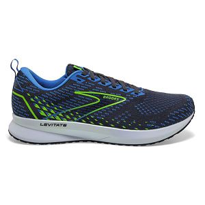 Brooks Levitate 5 Mens Road Running Shoes Blue/Green/White | USA-WPV129634